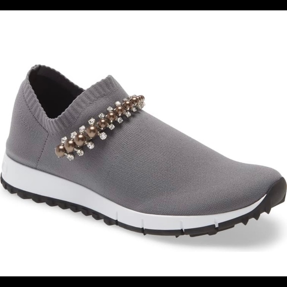 Jimmy Choo Verona embellished knit sneaker - Picture 1 of 6